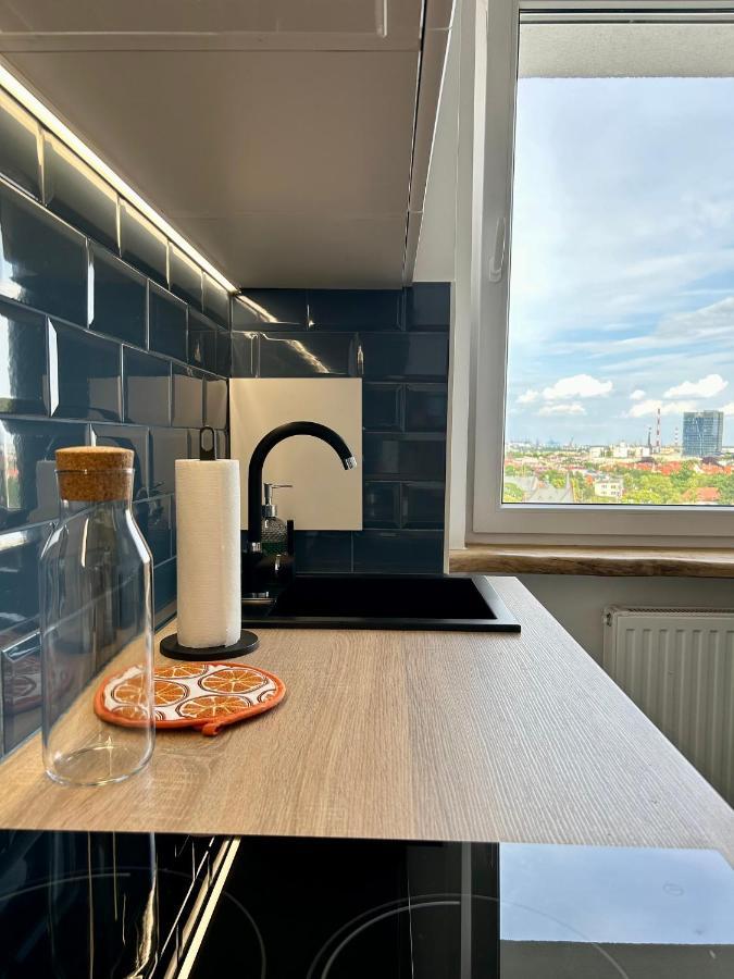 Apartament Z Widokiem Na Gdansk I Zatoke Free & Priv Parking Exterior photo